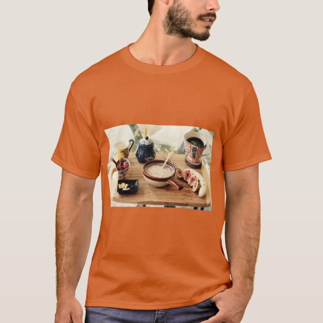 Camiseta de Breakfast com Uvas & Banana (Frente)