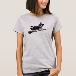 Camiseta de Bruxa Border Collie Fofa