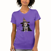 Camiseta de Bruxa Chihuahua Fofa