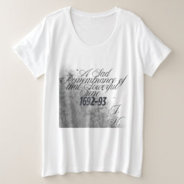Camiseta de Bruxa Citação Histórica de Salem