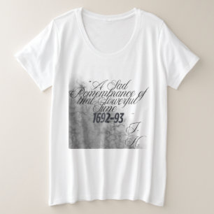 Camiseta de Bruxa Citação Histórica de Salem