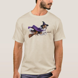 Camiseta de Bruxa Collie Engraçada