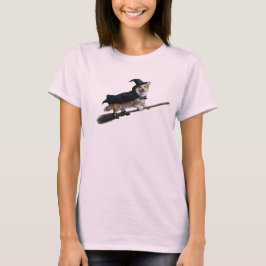 Camiseta de Bruxa Corgi Fofa