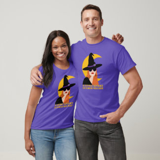 Camiseta de Bruxa de Malícia de Outubro Um Pouco A