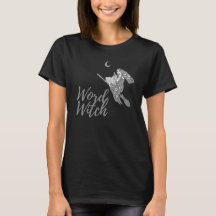 Camiseta de Bruxa do Word - Design 2 (Preto)