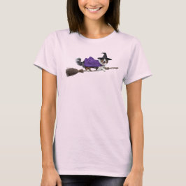 Camiseta de Bruxa Pastor Australiano Fofa