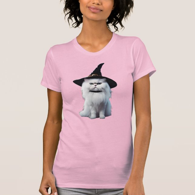 Camiseta de Bruxa Persa Branca Fofa (Frente)