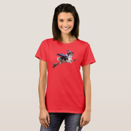 Camiseta de Bruxa Sheltie Fofa