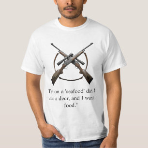 Camiseta de caça com citação engraçada