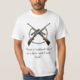 Camiseta de caça com citação engraçada
