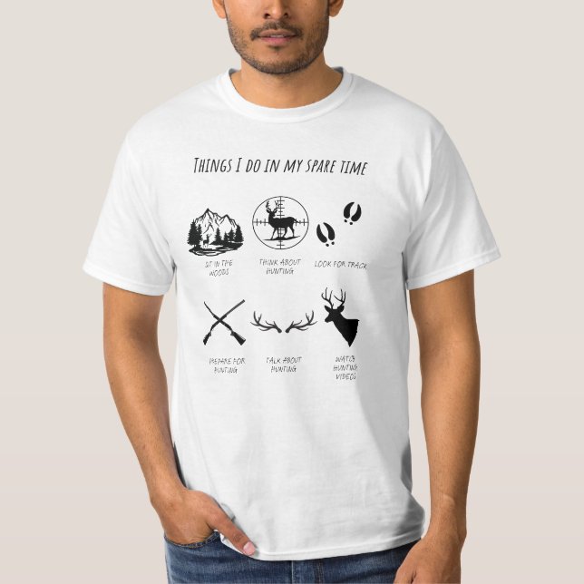 Camiseta de caça de homens (Frente)
