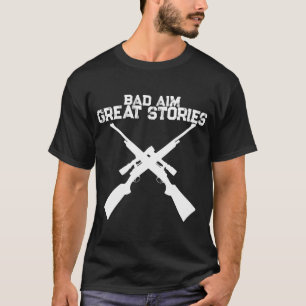 Camiseta de Caça Histórias Engraçadas com Mira Rui