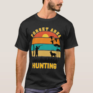Camiseta de Caça na Área da Floresta, Camiseta de