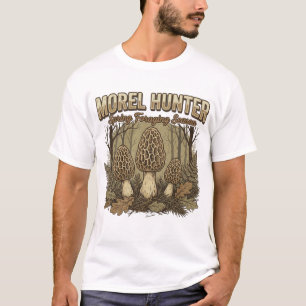 Camiseta de Caçador de Cogumelo Morel Morel Hunt