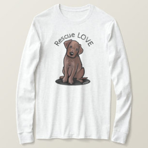 Camiseta de Cachorrinho Labrador Chocolate