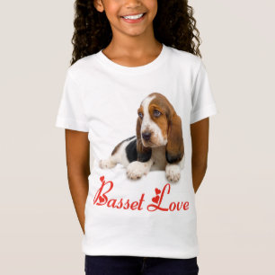 Camiseta de Cachorro Basset Hound Filhote Amor