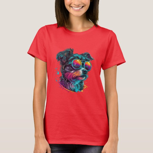 Camiseta de Cachorro Bonita e Engraçada para Propr (Frente)