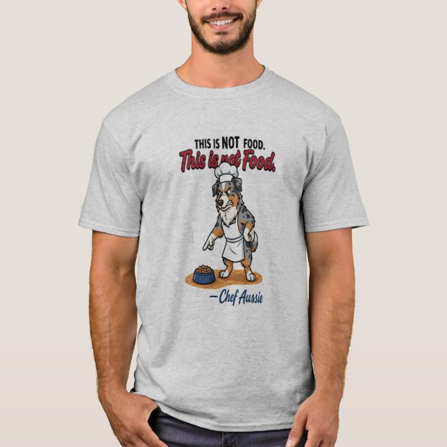 Camiseta de Cachorro Chef Engraçado (Frente)