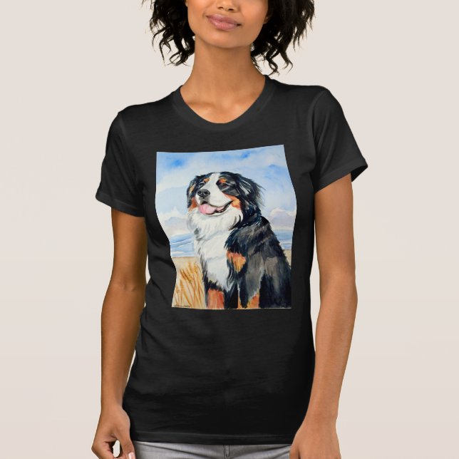 Camiseta de Cachorro da Montanha Bernese (Frente)