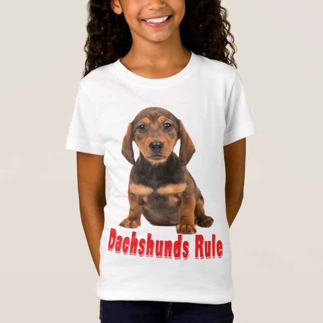 Camiseta de Cachorro Dachshund (Frente)