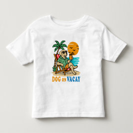Camiseta de Cachorro Divertido de Férias | Verão F