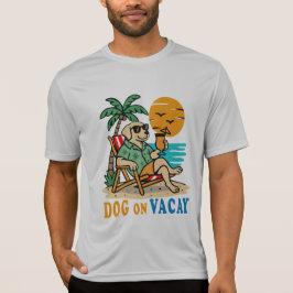 Camiseta de Cachorro Divertido de Férias | Verão F
