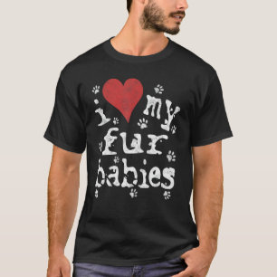 Camiseta De Cachorro E Gato, Novidade Eu Amo Minha