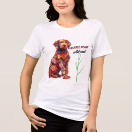 Camiseta de Cachorro Floral | Design de Cachorro F