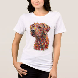 Camiseta de Cachorro Floral | Design de Cachorro F