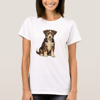 Camiseta de Cachorro Fofo para Mulheres | Adorável
