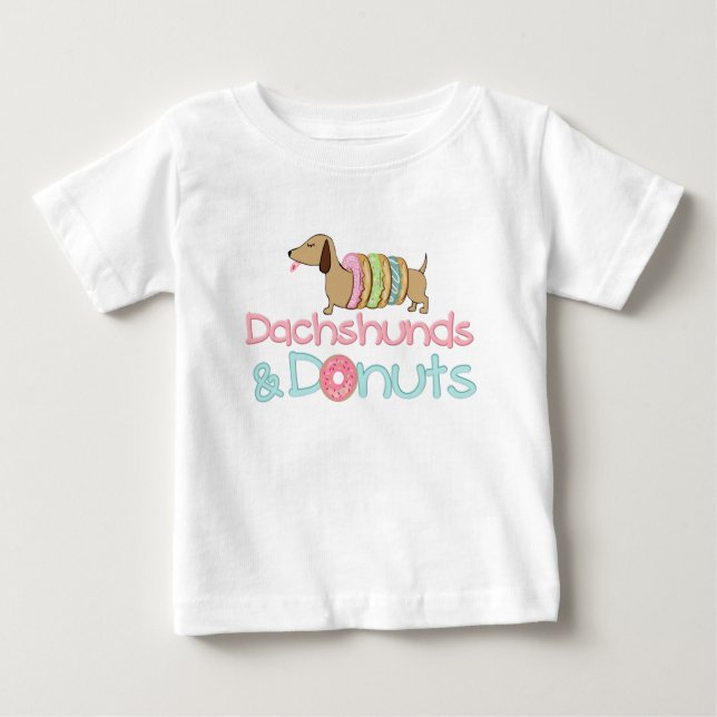 Camiseta de cães e Rosquinhas para crianças (Frente)