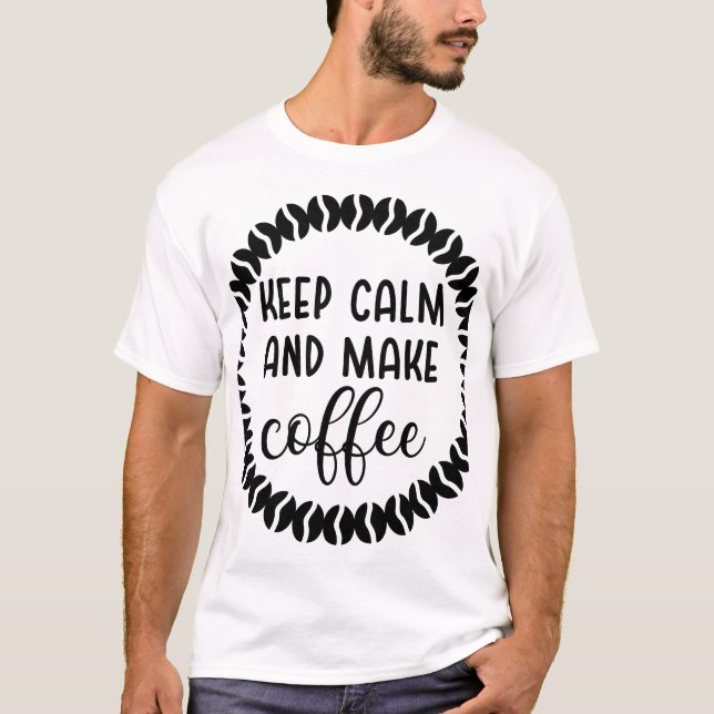 camiseta de café, camisa de café, camiseta de café (Frente)