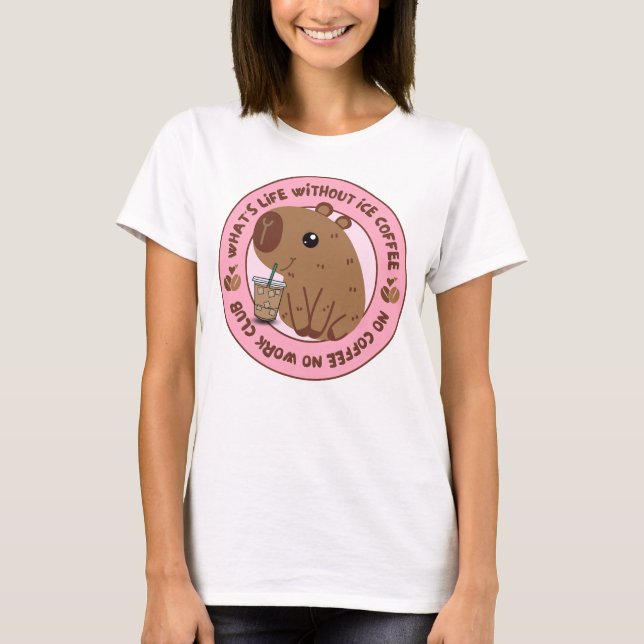 Camiseta de café com café sem gelo (Frente)