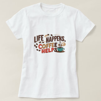 Camiseta de café divertida