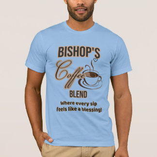 Camiseta de café do Bispo (transparente)