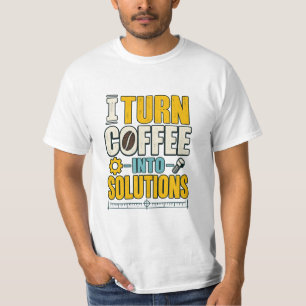 Camiseta de Café Fofa Coffee Into Solutions