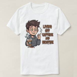 Camiseta de Cafeína e Nicotina