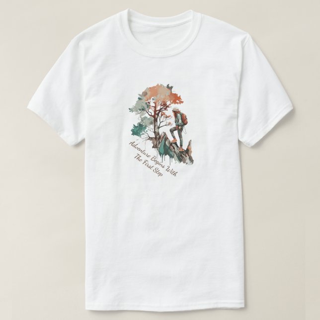Camiseta de Caminhada (Frente do Design)