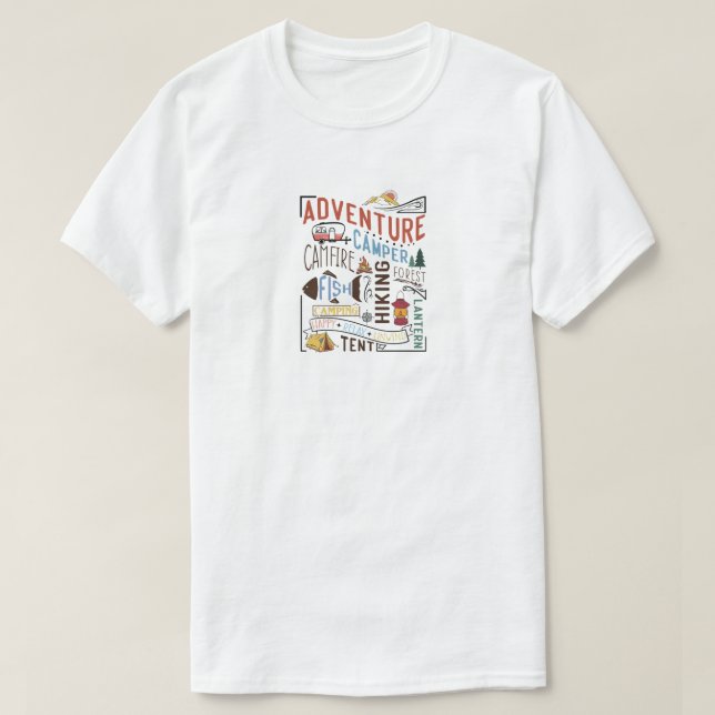 Camiseta de Caminhada (Frente do Design)