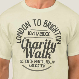 Camiseta de caminhada de caridade ou outro evento