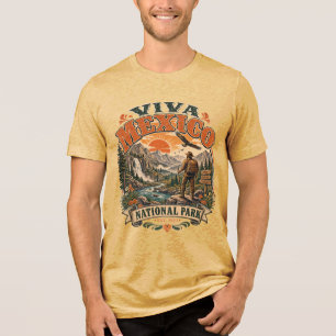 Camiseta de caminhada do Parque Nacional Viva Méxi