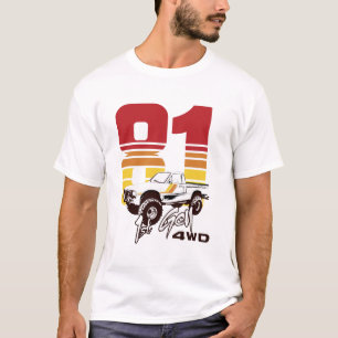 Camiseta de Caminhão 4WD Toyota 1981 rua Gen 1981