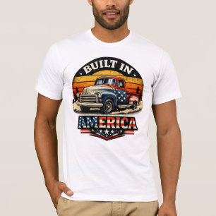 Camiseta de Caminhão Antigo Feito na América