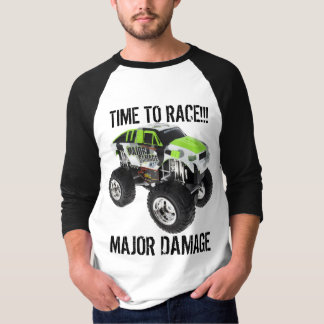 Camiseta de Caminhão de Monstro de Danos