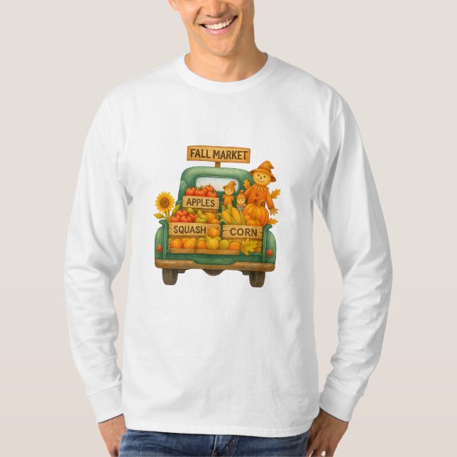 Camiseta de Caminhão do Mercado de Queda Russo (Frente)