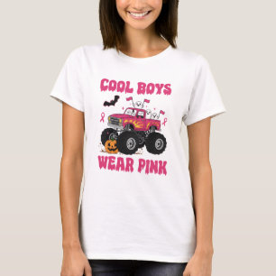 Camiseta de Caminhão Monstro Rosa para Meninos Leg