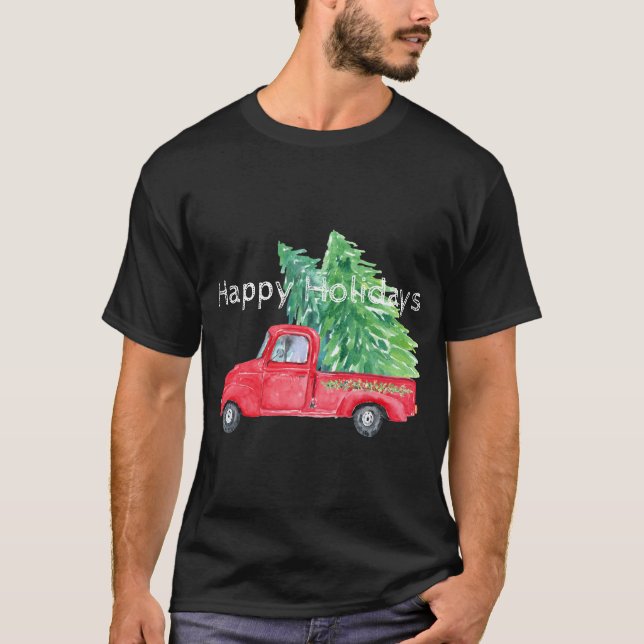 Camiseta de Caminhão Vintage de Férias (Frente)
