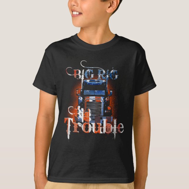 Camiseta de Caminhoneiro Grande Problema! (Frente)