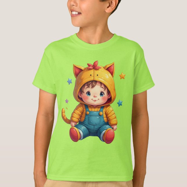 Camiseta De Camisa De Camisa De Camisa Para Crianç (Frente)