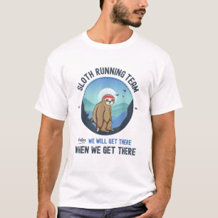 Camiseta de Camisa de Preguiça Correndo